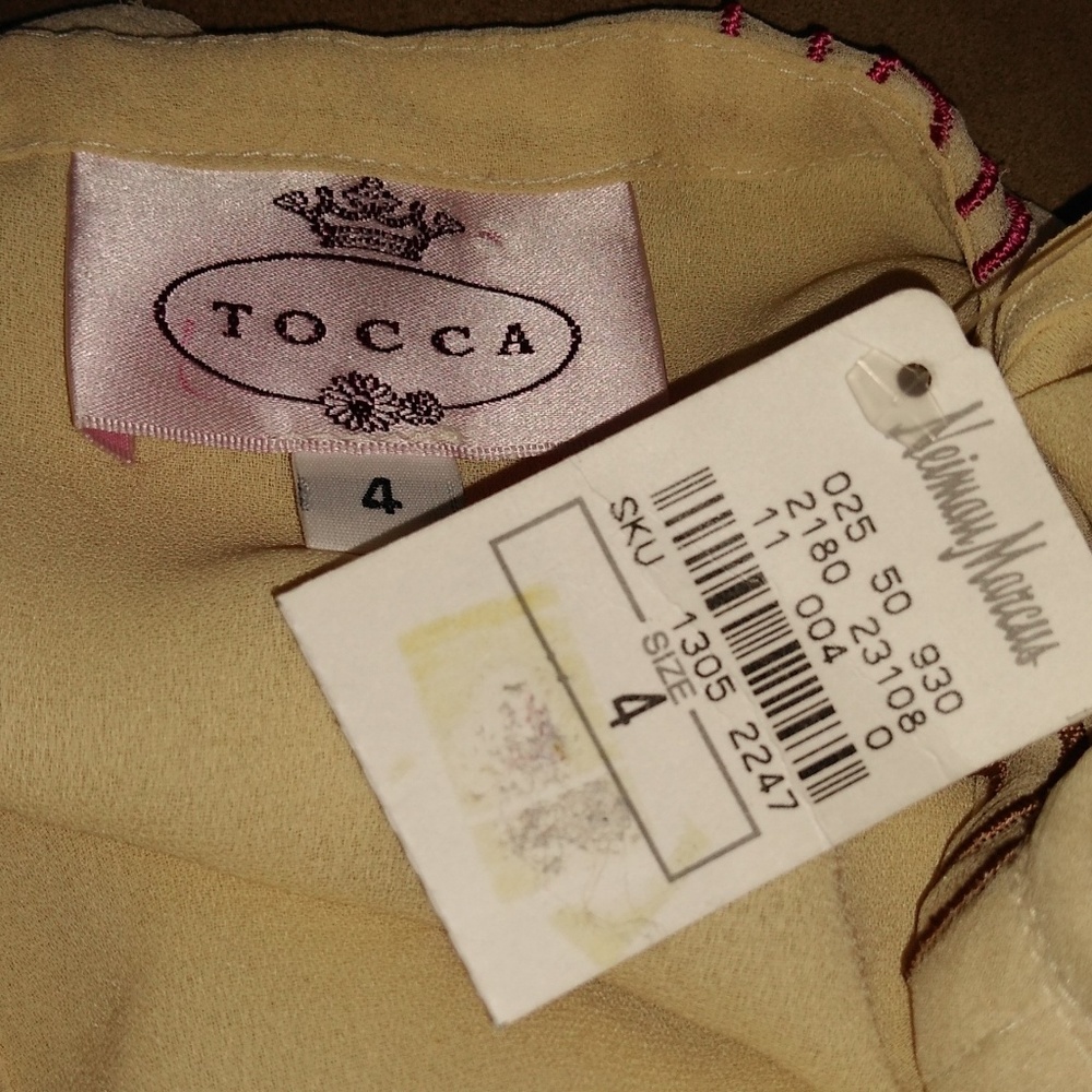 NWT TOCCA Silk Blouse Size 4 High Neck Top - Picture 6 of 6